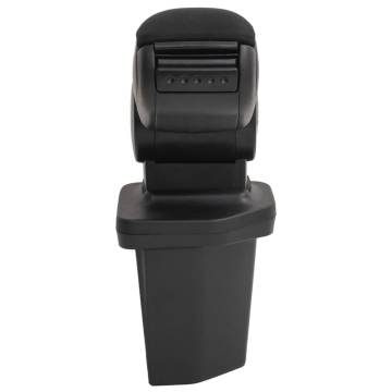 Car Armrest Black 15x32x(40-52) cm ABS