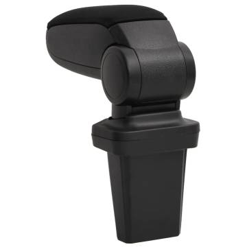 Car Armrest Black 15x32x(40-52) cm ABS