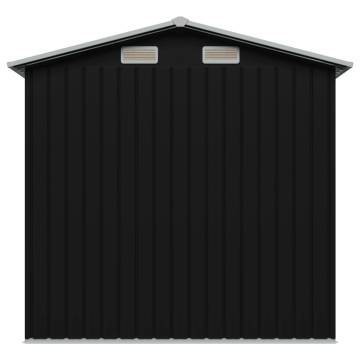 Garden Storage Shed Anthracite Steel 204x132x186 cm