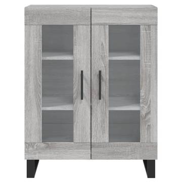 Highboard Grey Sonoma 69.5x34x180 cm Engineered Wood