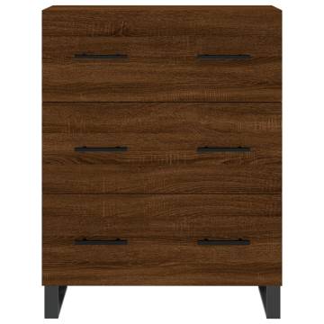 Highboard Brown Oak 69.5x34x180 cm Engineered Wood