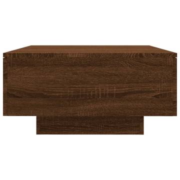 Coffee Table Brown Oak 90x60x31 cm Engineered Wood