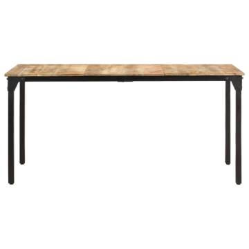 Dining Table 160x80x76 cm Rough Mango Wood