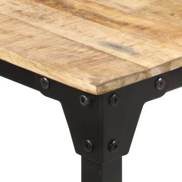 Dining Table 160x80x76 cm Rough Mango Wood