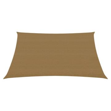 Sunshade Sail 160 g/m² Taupe 6x6 m HDPE