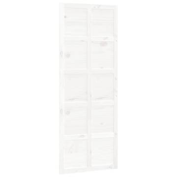 Barn Door White 80x1.8x214 cm Solid Wood Pine