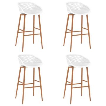 Bar Chairs 4 pcs White