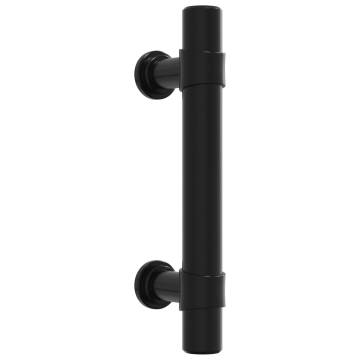 Cabinet Handles 10 pcs Black 64 mm Stainless Steel