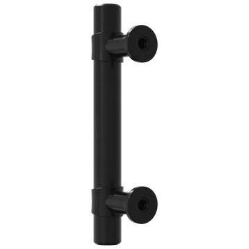 Cabinet Handles 10 pcs Black 64 mm Stainless Steel