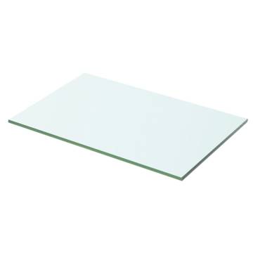 Shelves 2 pcs Panel Glass Clear 50x25 cm