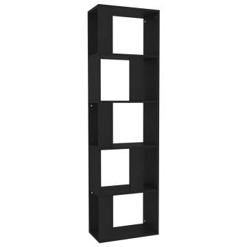 Book Cabinet/Room Divider Black 45x24x159 cm Engineered Wood