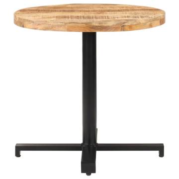 Bistro Table Round Ø80x75 cm Rough Mango Wood