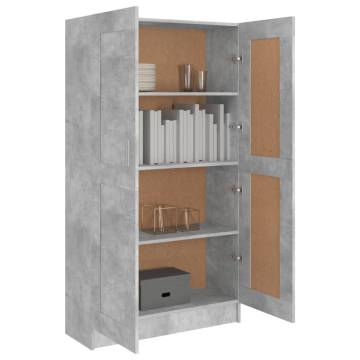 Book Cabinet Concrete Grey 82.5x30.5x150 cm Engineered Wood