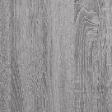 Book Cabinet Grey Sonoma 45x24x160 cm Engineered Wood