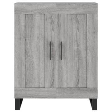 Highboard Grey Sonoma 69.5x34x180 cm Engineered Wood