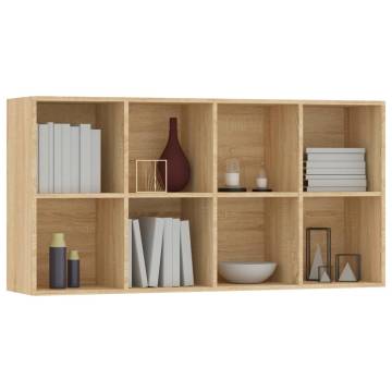 Book Cabinet/Sideboard Sonoma Oak 66x30x130 cm Engineered Wood