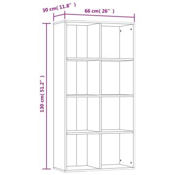 Book Cabinet/Sideboard Sonoma Oak 66x30x130 cm Engineered Wood