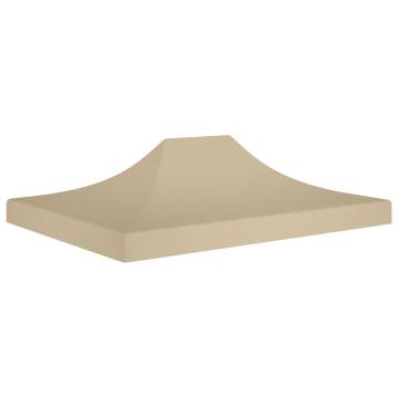 Party Tent Roof 4.5x3 m Beige 270 g/m²