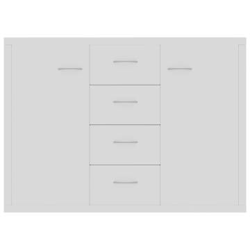 Sideboard White 88x30x65 cm Engineered Wood