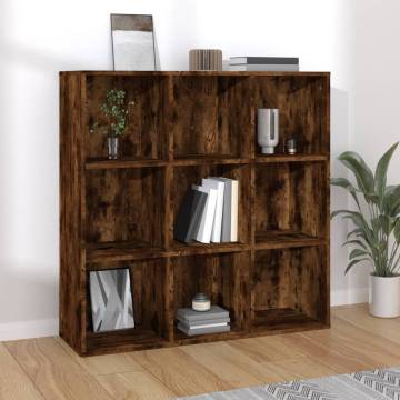 Book Cabinet Smoked Oak 98x29x97.5 cm