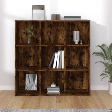 Book Cabinet Smoked Oak 98x29x97.5 cm