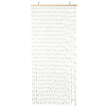 H&S Collection Door Curtain 90x200 cm Bamboo Multicolour