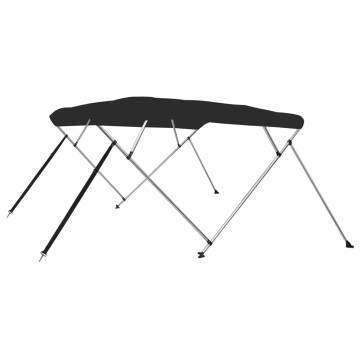 4-bow Bimini Top Black 236x199x135 cm