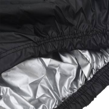 Motorcycle Cover Black 230x95x125 cm 210D Oxford