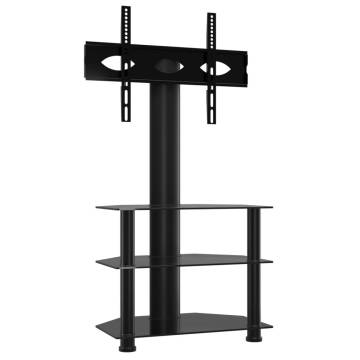 Corner TV Stand 3-Tiers for 32-70 Inch Black