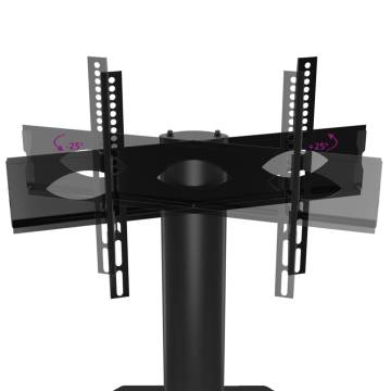 Corner TV Stand 3-Tiers for 32-70 Inch Black