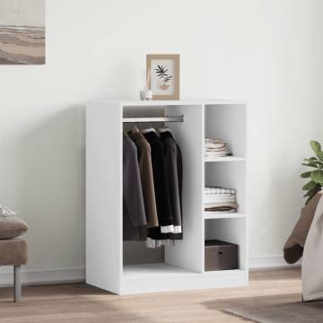 Wardrobe White 77x48x102 cm Engineered Wood