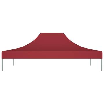 Party Tent Roof 4.5x3 m Burgundy 270 g/m²