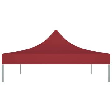 Party Tent Roof 4.5x3 m Burgundy 270 g/m²