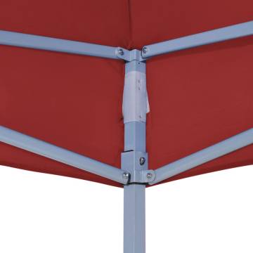 Party Tent Roof 4.5x3 m Burgundy 270 g/m²