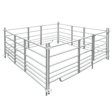 4-Panel Sheep Pen Galvanised Steel 183 x 183 x 92 cm