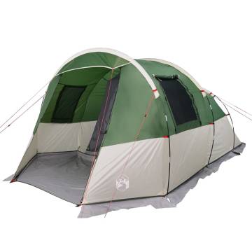 Camping Tent Tunnel 4-Person Green Waterproof