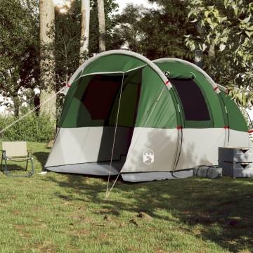 Camping Tent Tunnel 4-Person Green Waterproof