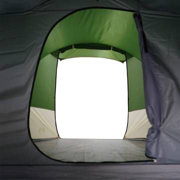 Camping Tent Tunnel 4-Person Green Waterproof