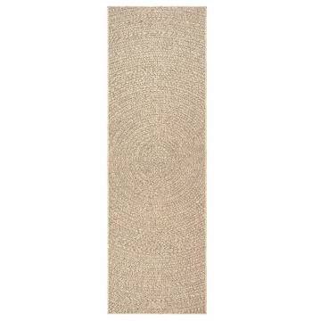 Rug ZIZUR 80x200 cm Jute Look Indoor and Outdoor