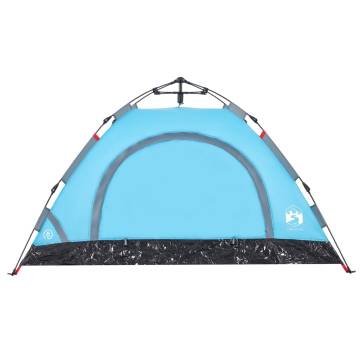 Camping Tent 2-Person Blue Quick Release