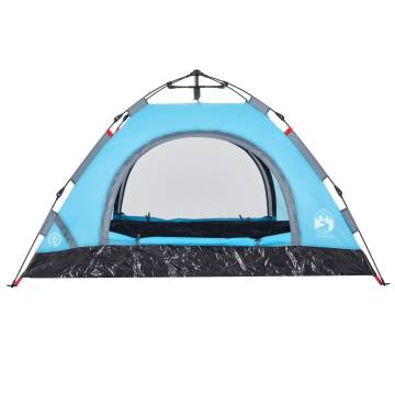 Camping Tent 2-Person Blue Quick Release