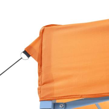 Foldable Party Tent Pop-Up with 2 Sidewalls Orange