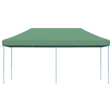 Foldable Party Tent Pop-Up Green 580x292x315 cm