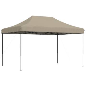 Foldable Party Tent Pop-Up Taupe 440x292x315 cm