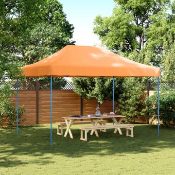 Foldable Party Tent Pop-Up Orange 410x279x315 cm