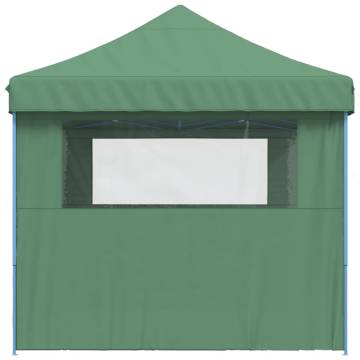 Foldable Party Tent Pop-Up with 3 Sidewalls Green