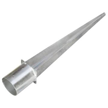 Ground Spikes 2 pcs Silver 12x91 cm Galvanised Steel