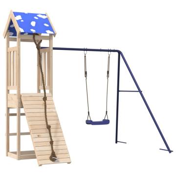 Outdoor Playset Solid Wood Pine