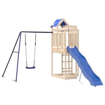 Outdoor Playset Solid Wood Pine