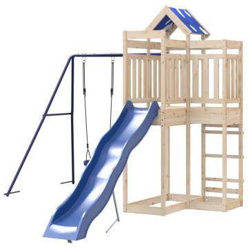 Outdoor Playset Solid Wood Pine